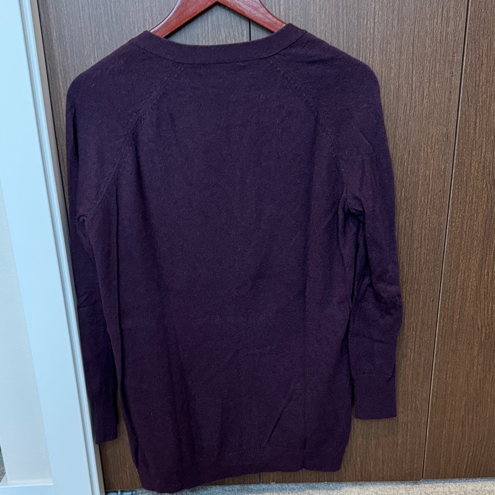 Banana Republic Women's Deep Purple Cardigan - Picture 4 of 5